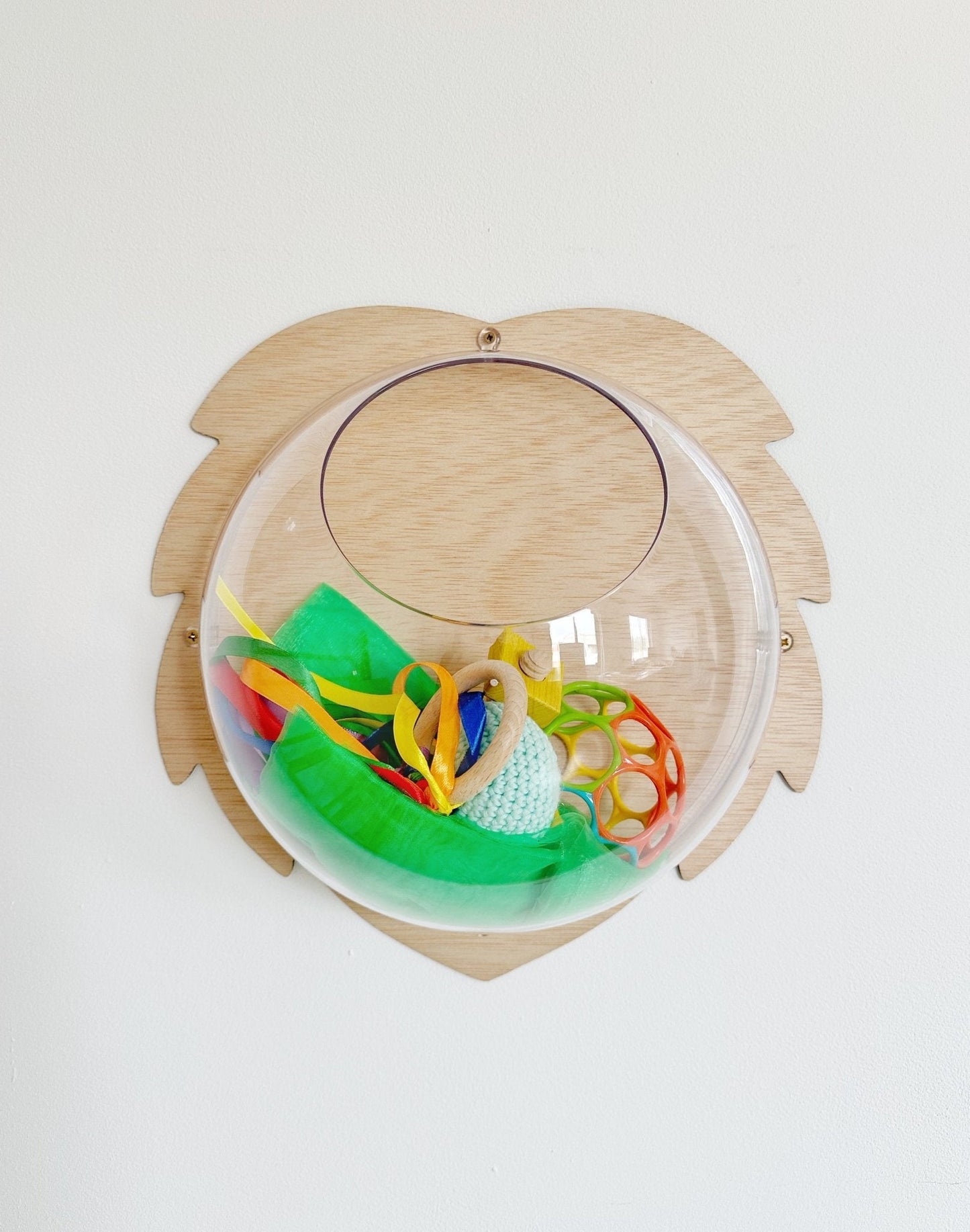 Semi esferas colgantes de madera en forma de animales - MINIPIU